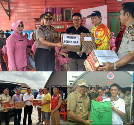 Berbagai pihak salurkan bantuan kepada korban kebakaran Kampung Cina Siak.