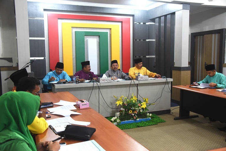 Sekretaris Daerah H Bustami HY selaku Ketua Umum Lembaga Pengembangan Tilawatil Quran (LPTQ) Kabupaten Bengkalis Rapat Awal Persiapan MTQ ke-43
