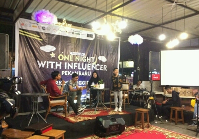 Mahasiswa UIN Suska gelar acara yang bertemakan "One night with infulencer Pekanbaru".