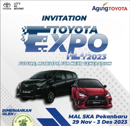 Toyota Expo 2023 di Mal Ska, Pekanbaru.