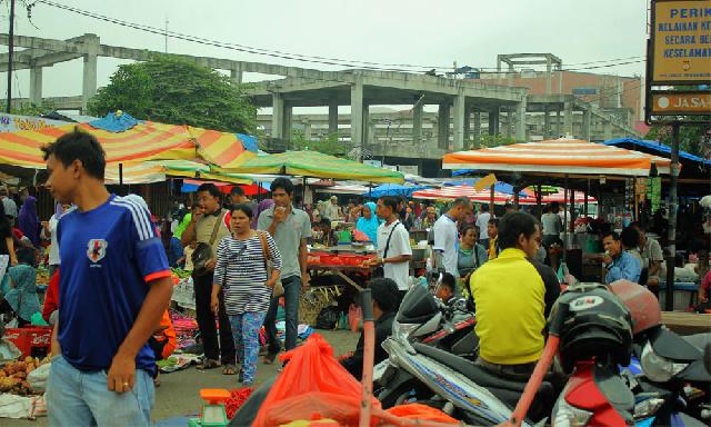 Pasar tradisional di Pekanbaru