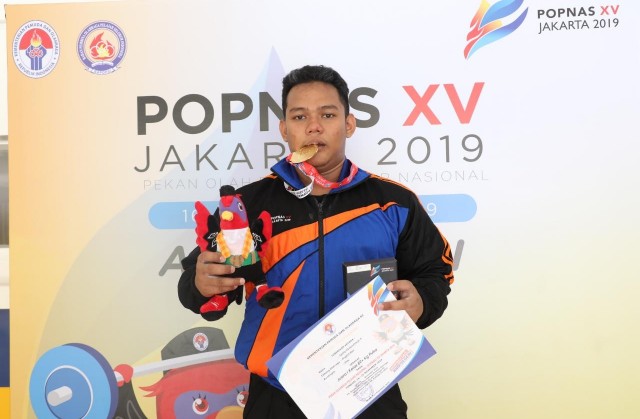 Syafiq Abdurrahman sumbang emas pertama untuk Riau pada Popnas 2019.