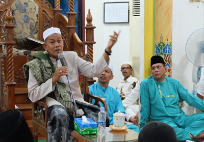 Isra Miraj Nabi Muhammad SAW di Masjid Miftahul Jannah, Jalan Soebrantas, Tembilahan.