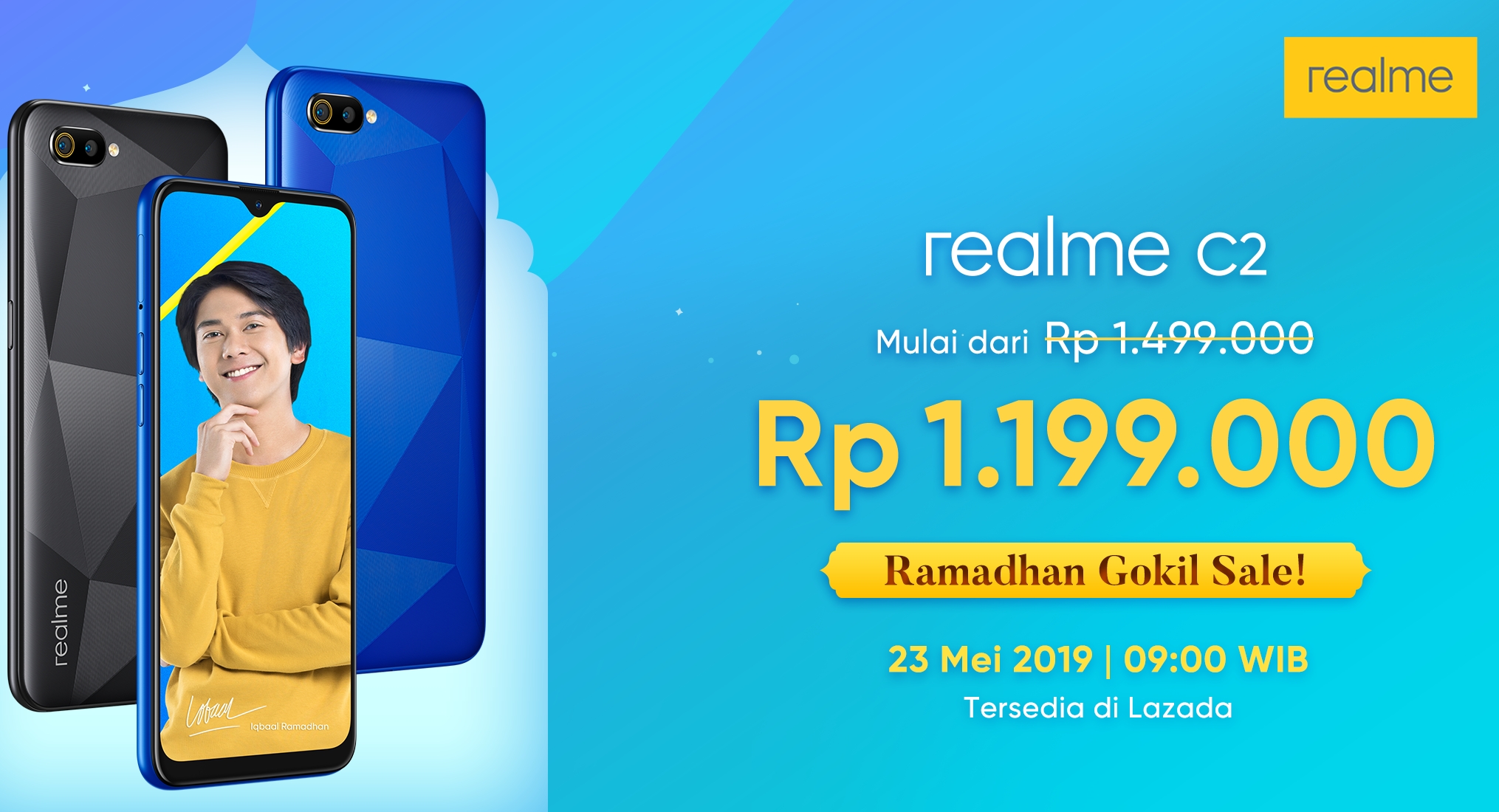 Realme memberikan penawaran khusus yang terbaik di Bulan Ramadan untuk realme C2 melalui program Ramadan Gokil Sale. 