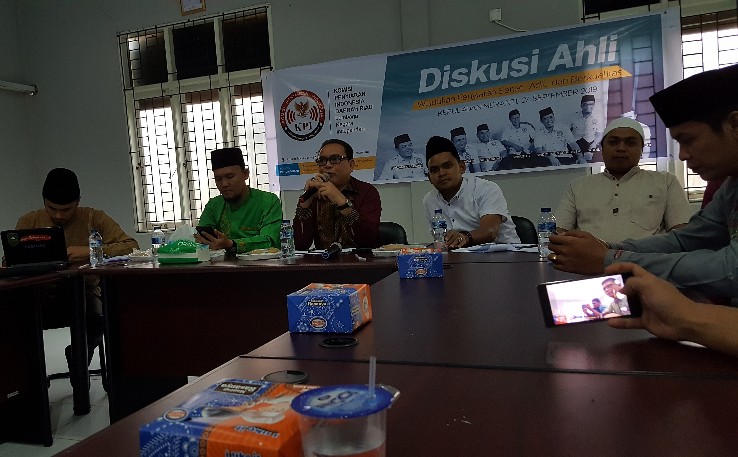 Diskusi ahli KPID Riau bekerjasama dengan KPU Kepulauan Meranti tentang iklan kampanye, Jumat (27/9/2019).