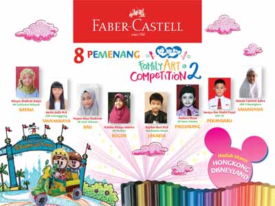 Pemenang Utama Lomba Family Art Competition Faber-Castell.