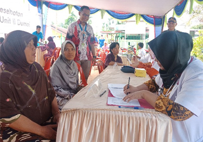 Bakti sosial bagi masyarakat di Kelurahan Tanjung Palas Kecamatan Dumai Timur