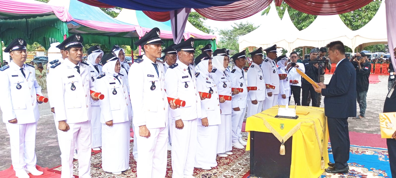 21 penjabat penghulu dilantik Bupati Rohil, Afrizal Sintong (foto/afrizal)