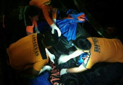 Penemuan jenazah Reno Santoso, ABK yang tenggelam di Sungai Kuala Gaung Anak Serka.