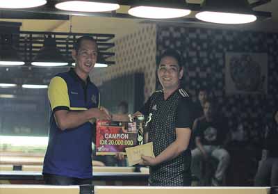 Atlet biliar asal Sumbar menang di Open Turnamen Biliar Kapolda Cup.