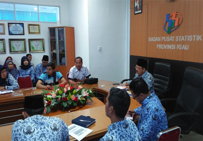 Rapat Badan Pusat Statistik (BPS) Provinsi Riau.
