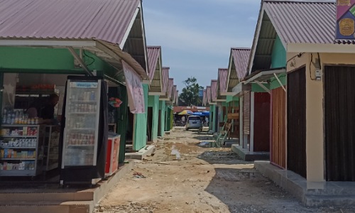 Jalan Dalam Pasar Cik Puan Pekanbaru Masih Tanah Disperindag Kita