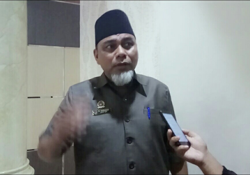 Ust Suhaidi, ketua Komisi Pemilihan Umum (KPU) Kabupaten Indragiri Hilir (Inhil)