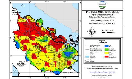 Titik Panas Tersebar Di Sumatera Pagi Ini Termasuk Riau