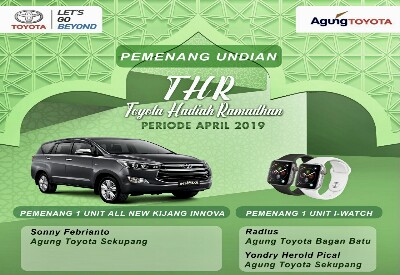 Promo Toyota Hadiah Ramadhan (THR) 2019
