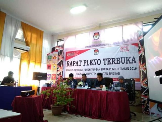 Rapat Pleno Terbuka KPU Kuansing 