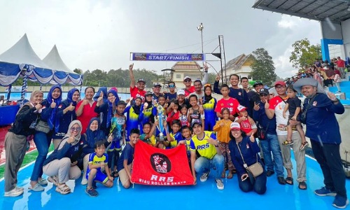 Para atlet Riau Roller Skate diajang Piala Bupati Siak 2023.(foto: mimi/halloriau.com)