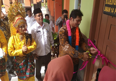 Peresmian SMA 14 Pekanbaru menjadi pilot projek sekolah siaga kependudukan di Provinsi Riau.