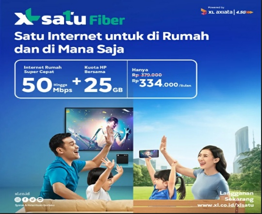 Xl Axiata Kenalkan Xl Satu Fiber Layanan Konvergensi Pertama Di