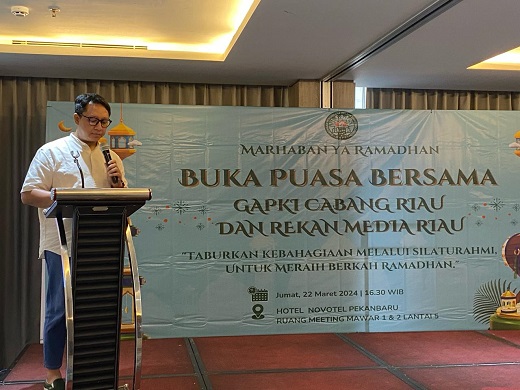 Buka Bersama Gapki Riau bersama insan pers yang ada di Provinsi Riau (foto/ist)