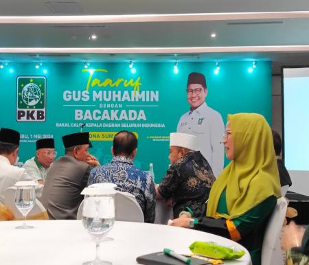 Ade Hartati, politisi PAN tersebut usai menghadiri acara Taaruf Gus Muhaimin dengan Bacakada se-Indonesia (foto/Mimi)