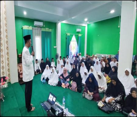 Para jemaah haji saat mengikuti kegiatan manasik di tingkat Kabupaten Kepulauan Meranti