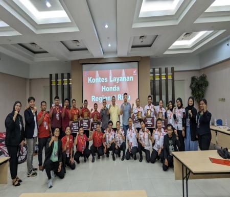 Capella Honda gelar kontes layanan Honda Regional Riau 2024 (foto/int)