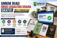 UMKM Riau Wajib Tahu! Legalitas Usaha Gratis Dibuka 3-7 Agustus, Ini Syaratnya