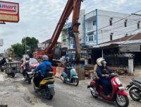 Sejumlah Jalan di Pekanbaru Amblas Usai Proyek IPAL