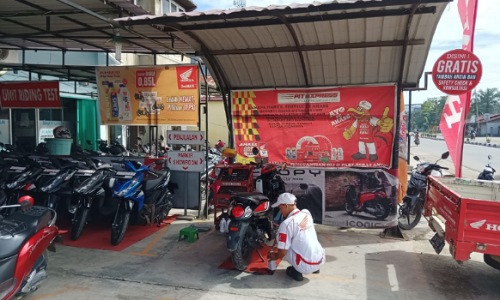 Ada Layanan Extra Gratis dari AHASS untuk Konsumen Setia Honda di Kampar