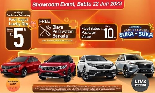 Beli Mobil di Honda Soekarno Hatta, Dapat Lucky Dip Rp5 Juta