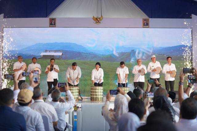 BI dan TPID Luncurkan ANDALAS pada lahan Kelompok Tani Amara Jaya, Pekanbaru (foto/Yuni)