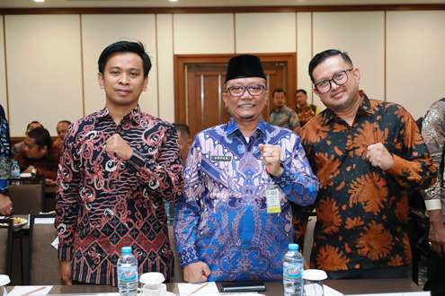 Sekdakab Siak, Arfan Usman dalam kegiatan Rakor bersama Menteri ATR/BPN di Jakarta.(foto: diana/halloriau.com)