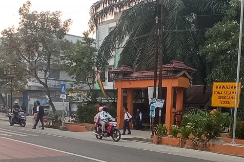 Sekolah di Kota Pekanbaru diliburkan akibat kabut asap.(foto: barkah/halloriau.com)