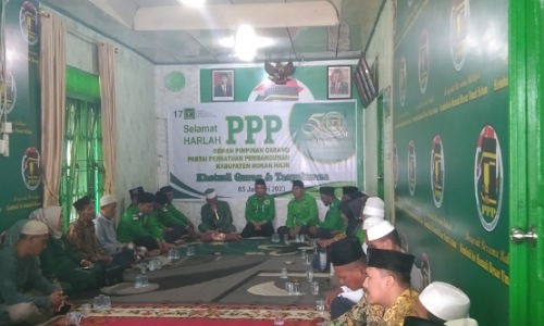 Kegiatan Harlah ke-50 PPP yang digelar DPC PPP Rohil.(foto: afrizal/halloriau.com)