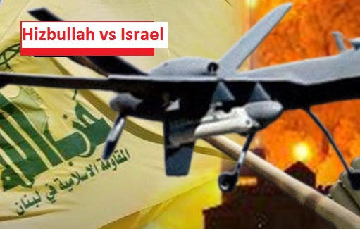Ilustrasi serangan drone Hizbullah serang pasukan Israel (foto/int)