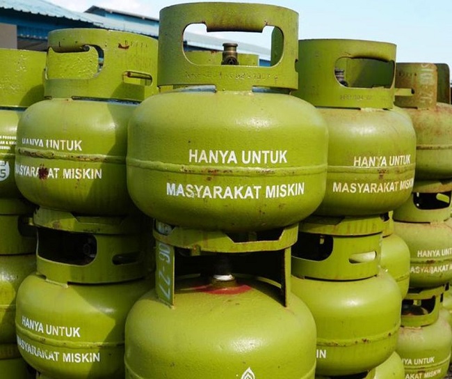 ilustrasi Liquefied Petroleum Gas (LPG) 3 kg.