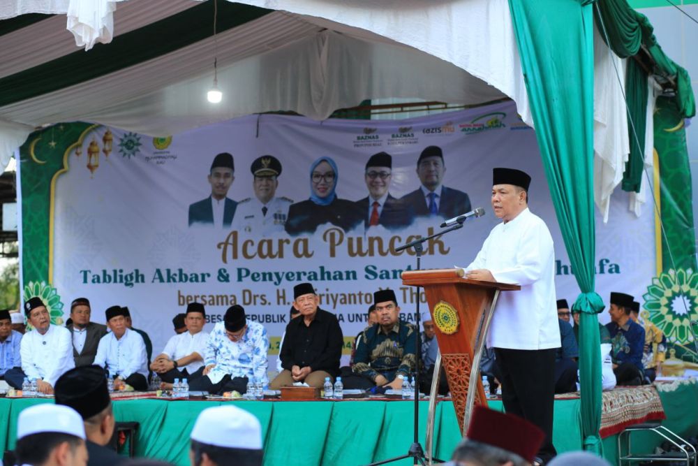 Plt Gubri, SF Hariyanto apresiasi aksi sosial Umri santuni 1.500 dhuafa (foto/int)