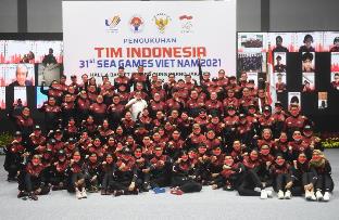 Tim Kontingen Indonesia di SEA Games ke-31 2021 Vietnam.