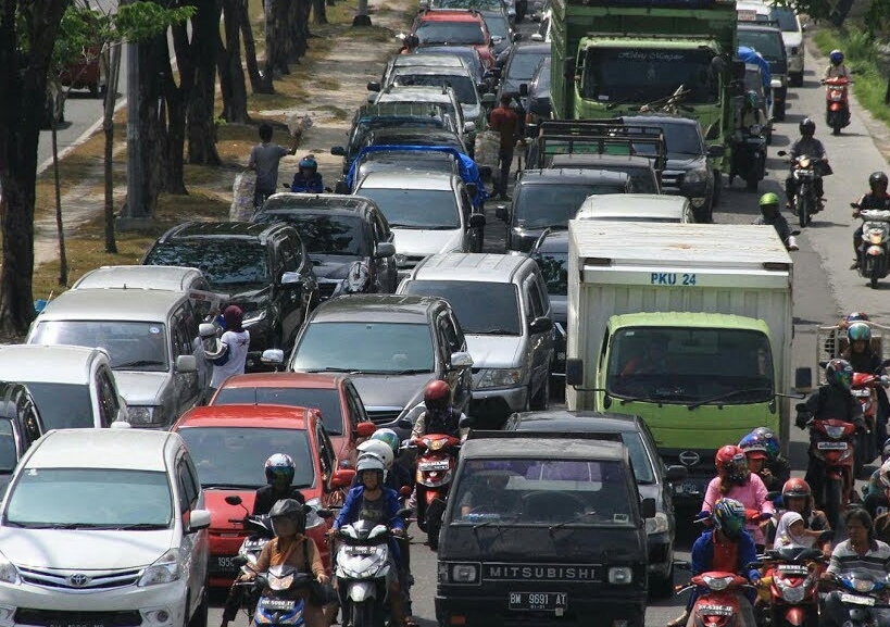 Kemacetan Kota Pekanbaru.