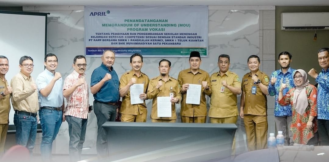 RAPP tandatangan MoU dengan tiga SMK Vokasi di Riau (foto/ist)