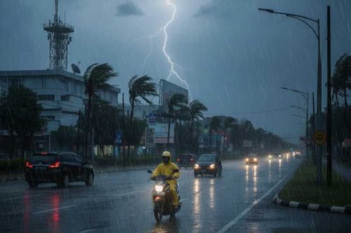 Ilustrasi sebagian wilayah Riau diguyur hujan (foto/int)