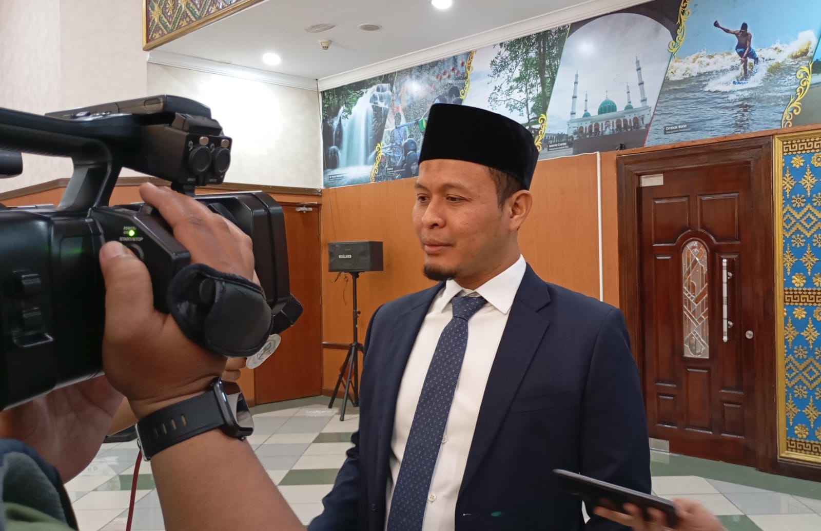 Wakil Ketua DPRD Riau Agung Nugroho mengaku sudah berkoordinasi dengan Komisi IV untuk memanggil PLN (foto:rinai/halloriau) 