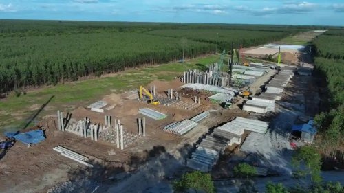 Progres Tol Pekanbaru-Padang akses Lubuk Alung terus dikebut.(foto: truibunpekanbaru.com)