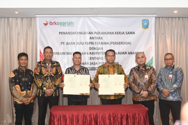 BRK Syariah dan Pemkab Kepulauan Anambas teken kerja sama strategis (foto/yuni)
