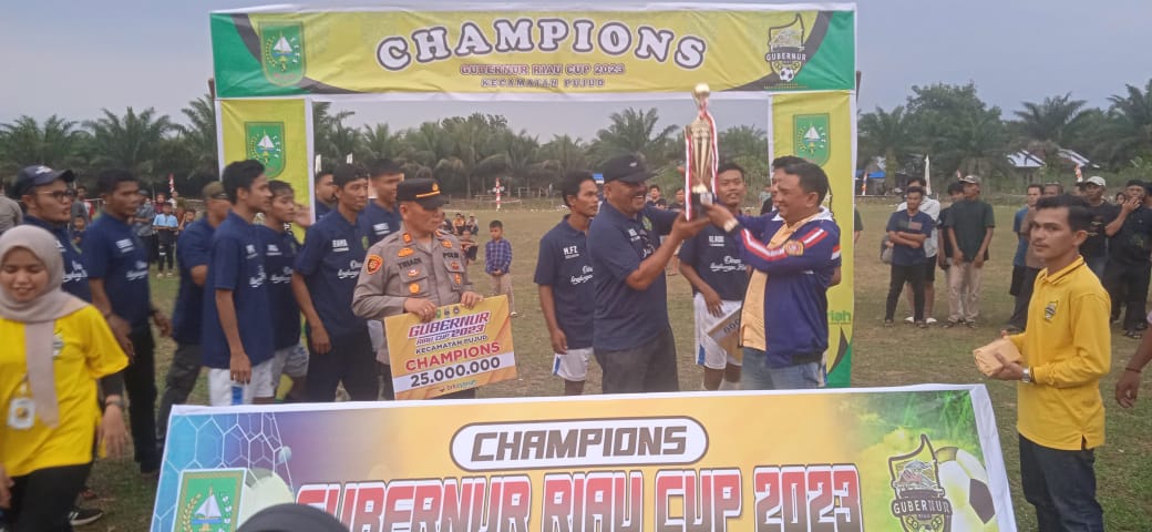 Tim DLH Rohil FC juara Piala Gubernur Riau 2023.(foto: afrizal/halloriau.com)