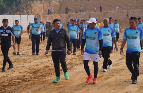 Bupati Pelalawan, Zukri bersama Forkopimda Pelalawan.(foto: andi/halloriau.com)