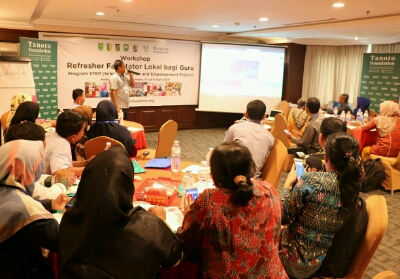 Kegiatan workshop yang dilaksanakan oleh Tanoto Foundation. 