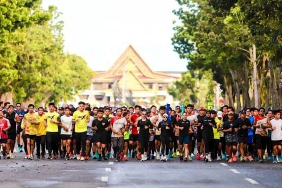 Rekayasa lalu lintas saat event Riau Bhayangkara Run 2024.(ilustrasi/int)