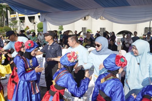 Peringatan Hari Anak Nasional (HAN) 2026 yang diselenggarakan di Halaman Kantor Gubernur Riau (foto/ist)